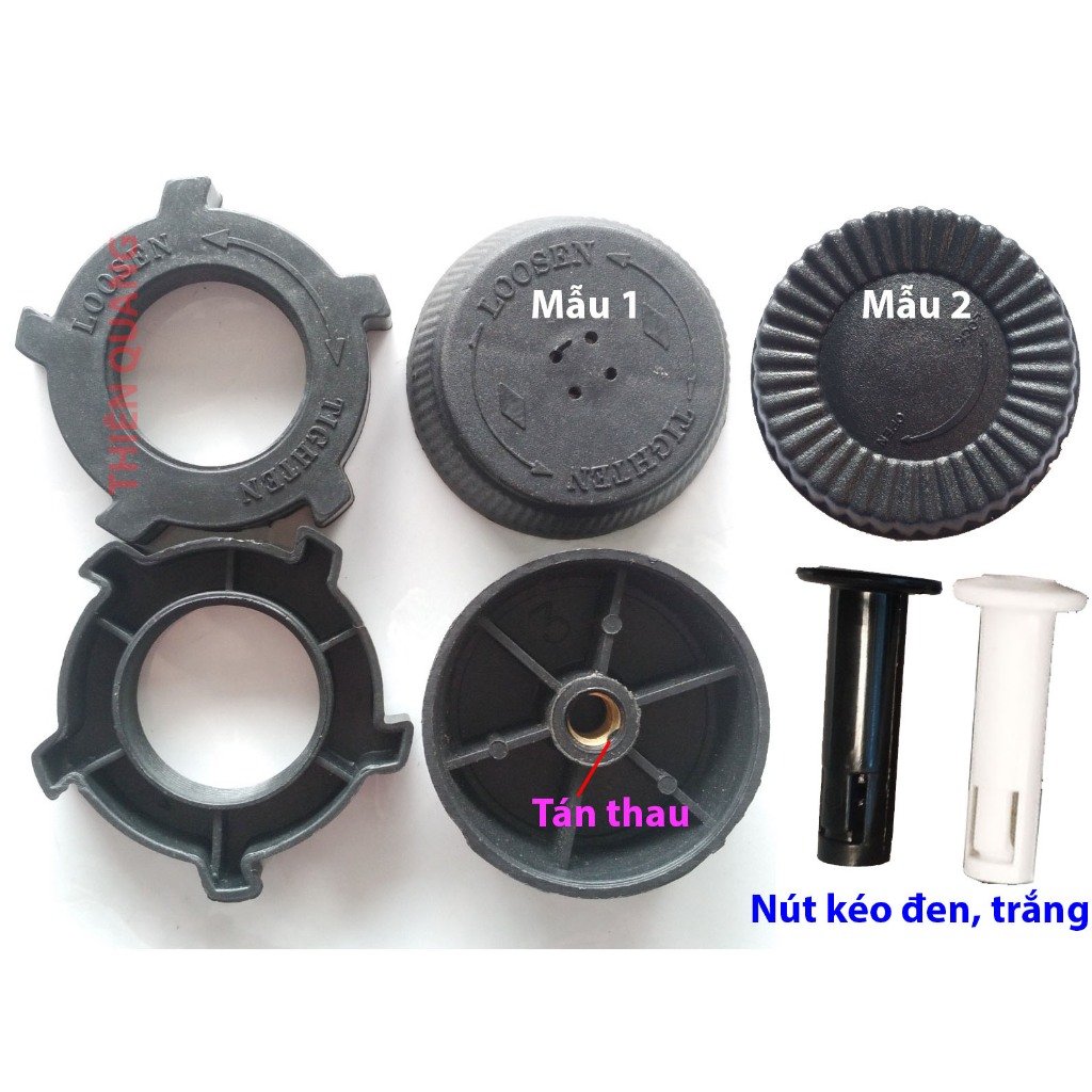 1 Cái khóa cánh quạt, 1 cái khóa lồng quạt, 1 cái nút kéo