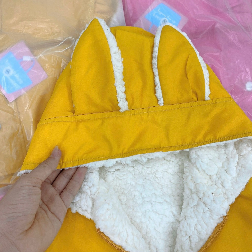 Áo khoác gió cho bé Gái chất liệu vải gió bên trong lót lông hàng QC- Áo khoác bé gái Shop Sam Ú từ 10-25 Kg AKG2