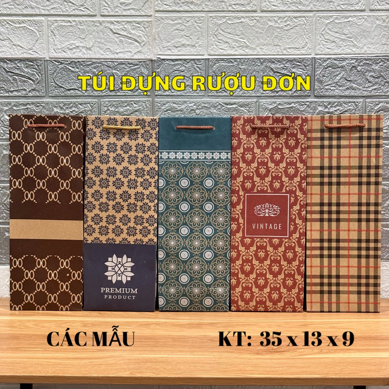 10 Túi giấy đựng rượu - Túi đựng rượu vang