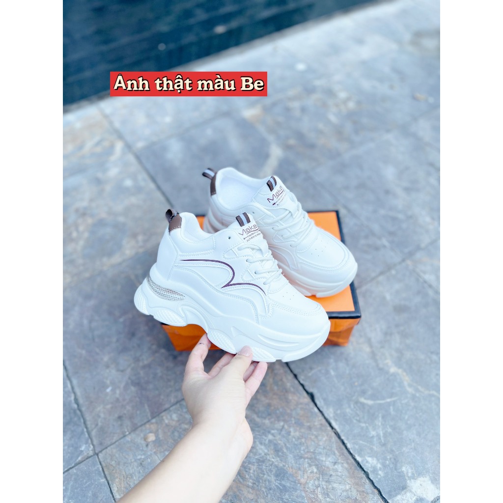 Sẵn_Hàng Quảng Châu_Giầy thể thao nữ gót cao 7 phân