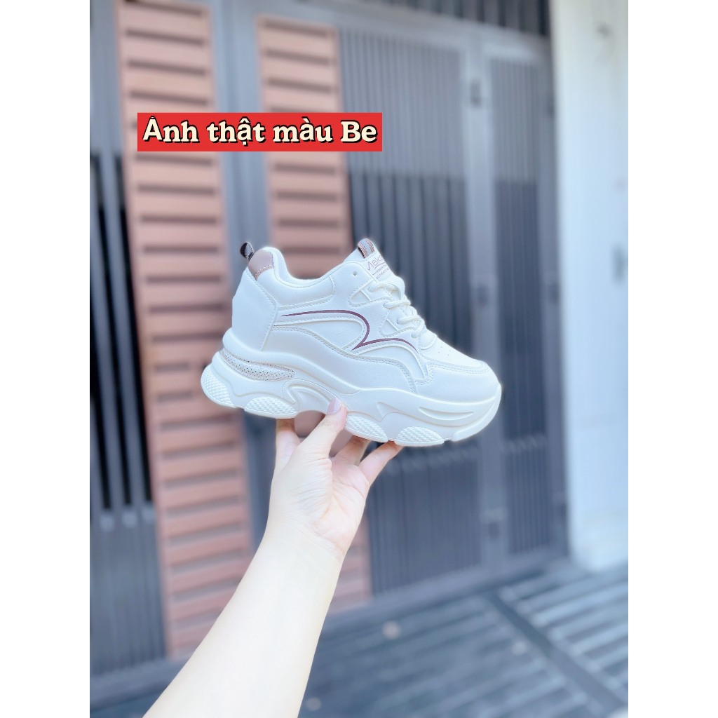 Sẵn_Hàng Quảng Châu_Giầy thể thao nữ gót cao 7 phân