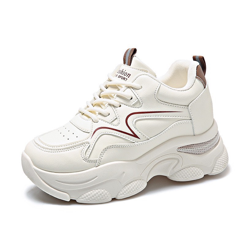 Sẵn_Hàng Quảng Châu_Giầy thể thao nữ gót cao 7 phân