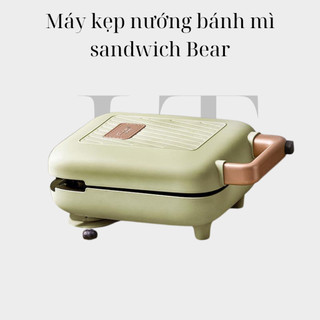 Máy kẹp nướng bánh mì sandwich Bear, máy nướng bánh mỳ, làm bánh waffle, rán trứng, Hàng chính hãng DBC-C06M1