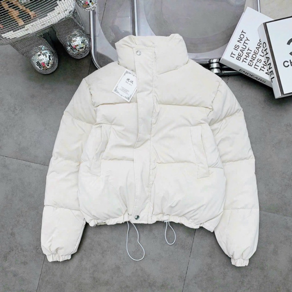 Áo khoác phao nữ nỉ nhung cao cấp đủ mầu