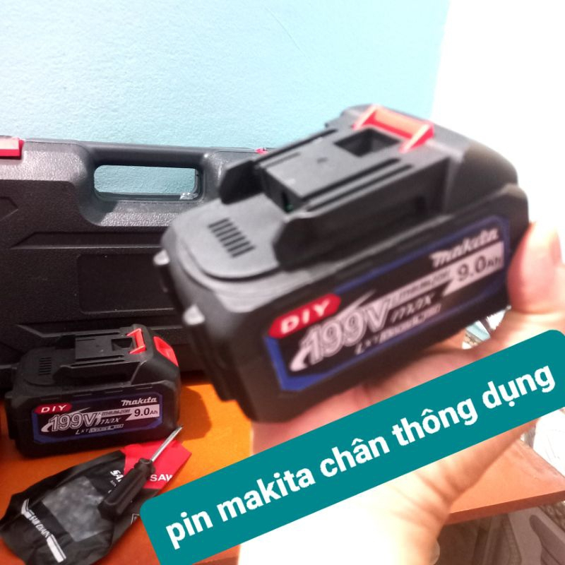 Máy cưa xích cầm tay  dùng pin makita đi kèm 2 pin + 2 xích