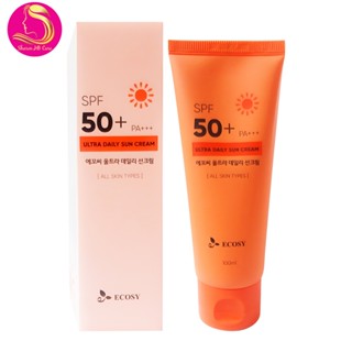  Kem chống nắng ecosy ultra daily sun cream kiềm dầu không trôi 100ml hàn quốc 