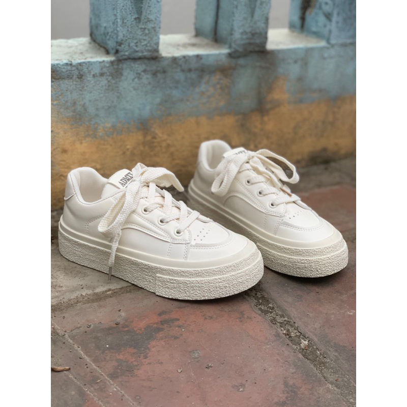 Giày thể thao nữ ADXY tăng chiều cao chất da đế sần 4cm