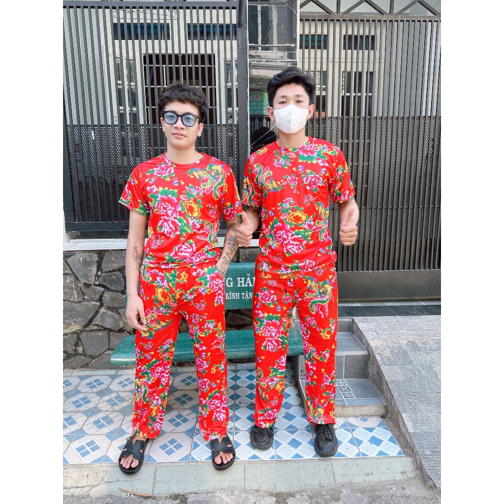 BỘ DÀI HOA LÁ CÀNH HOT TREND BỘ ĐÙI HÈ THU ĐÔNG HỌA TIẾT CON CÔNG BẶN NHÀ CHƠI TẾT MẪU MỚI KHĂN TRẢI BÀN - TâmShop