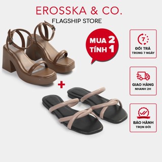 Erosska _ Combo giày dép nữ Erosska đế xuồng thời trang được chọn màu - SB29DE69