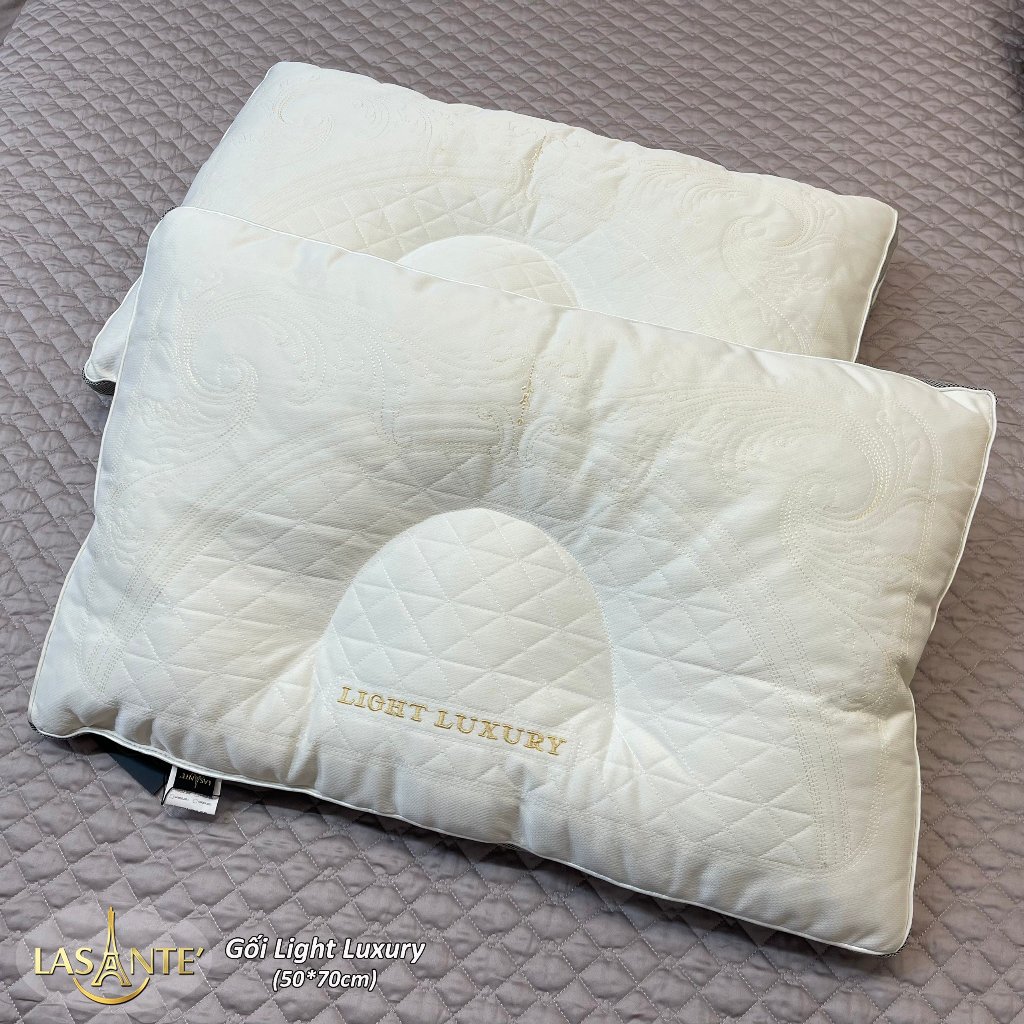 Ruột gối chống thoái hóa nhập khẩu Lasante Light Luxury Pháp chống thoái hóa gối thấp từ bông sinh học