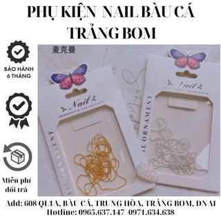 Dây bi dẹt bi tròn nail trang trí móng