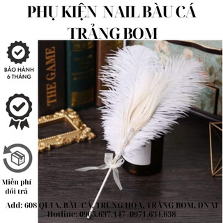 Lông vũ trang trí chụp ảnh nail