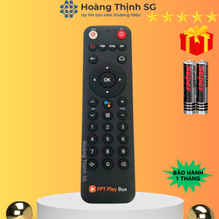  Remote điều khiển tivi FPT Play Box Mã 01 điều khiển đầu box FPT Play - Tặng kèm pin 