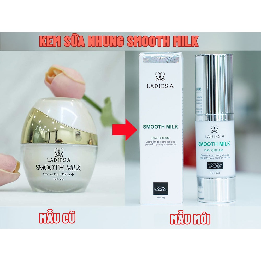Kem nhung Smooth Milk chai dài mẫu mới 2023