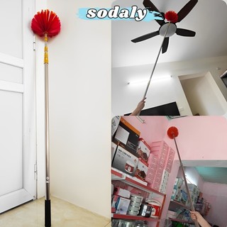 Cây lau nhà - Chổi quét mạng nhện - chổi quét trần nhà - cây lau kính - cây treo đồ INOX Có Cán Điều Chỉnh Độ Dài