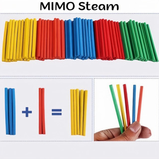 Que tính que học đếm cho bé set 50 que đủ màu mimo 024