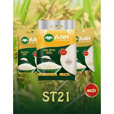 Gạo thơm A An ST21-Túi 5 kg- Hàng chính hãng, thơm ngon