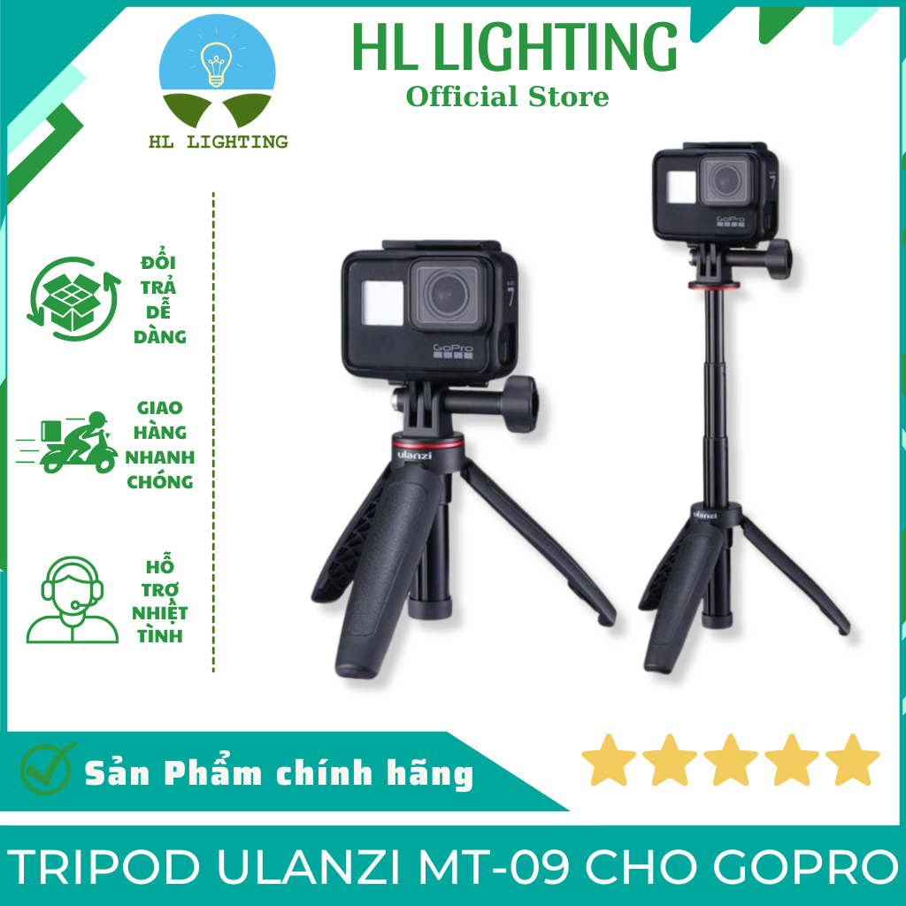Tripod Ulanzi MT-09 Cho Gopro - Mini Tripod Đa Năng Cao Cấp HL Lighting