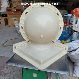 Khuôn đúc quả cầu trang trí hình bóng tròn đường kính 20cm chất liệu nhựa abs siêu bền, chiều rộng chân bóng 21cm