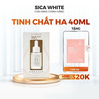 Serum ha plus sica white 40ml, cấp ẩm, mềm mịn da, chậm quá trình lão hoá - sica white