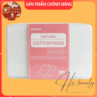 Bông tẩy trang miniso 1000 miếng bông tẩy trang 1000 miếng miniso mỏng bông đắp toner hiệu quả