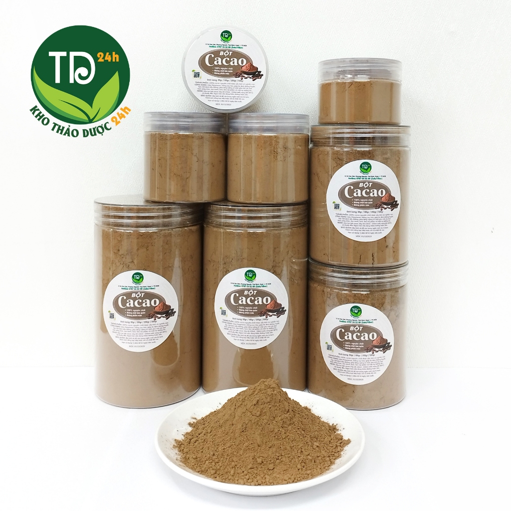 Bột cacao 100% thuần khiết tự nhiên, vị thơm, dễ uống, ngủ ngon, làm đẹp da, trẻ hóa, tốt tim mạch, ngừa tiểu đường