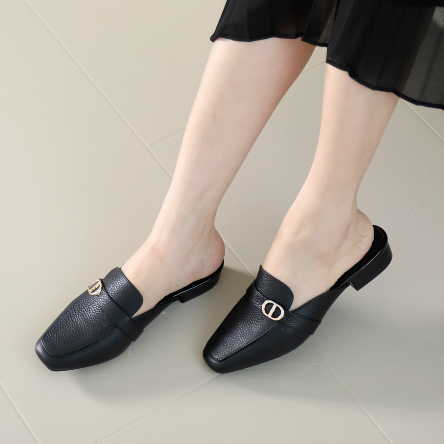 HỒNG THẠNH - Giày Mules Mũi Vuông Thanh Lịch - 7340