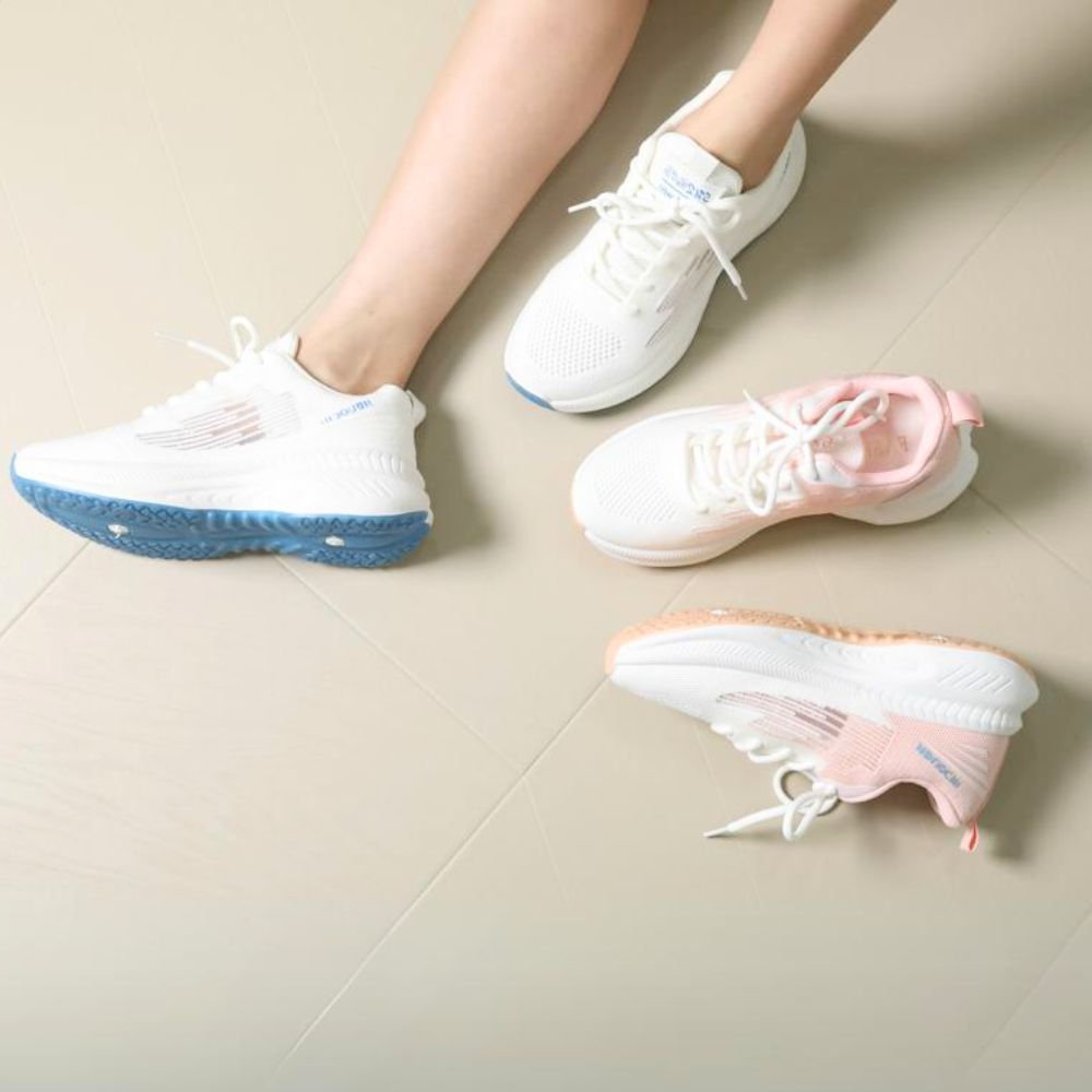 HỒNG THẠNH - Sneakers Nữ Vải Dệt Thoáng Khí Năng Động - 7018