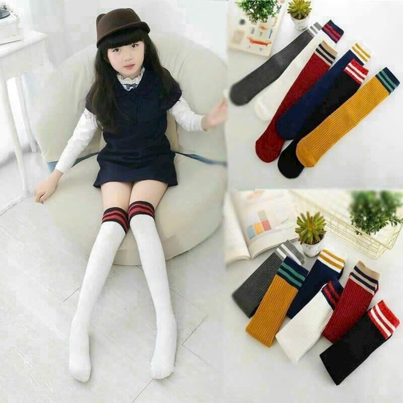 Tất đùi cho bé gái, Tất đùi cho bé phong cách Hàn Quốc từ 2 đến 10 tuổi