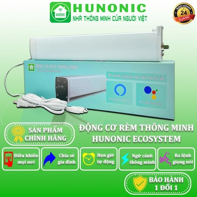 Động Cơ Rèm Thông Minh HUNONIC Ecosystem, Điều Khiển Rèm Từ Xa Qua Điện Thoại