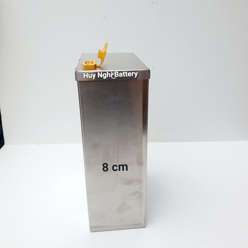 Hộp Inox Đựng Khối Pin 18650 / 21700