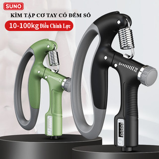 Kìm Tập Cơ Tay Điều Chỉnh Lực 10-100kg Có Đếm Số- Hỗ Trợ Tập Cơ Tay, Xả Stress. Chính Hãng SUNO.