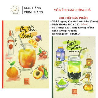 Vở kẻ ngang Cocktail 120 trang Hồng Hà