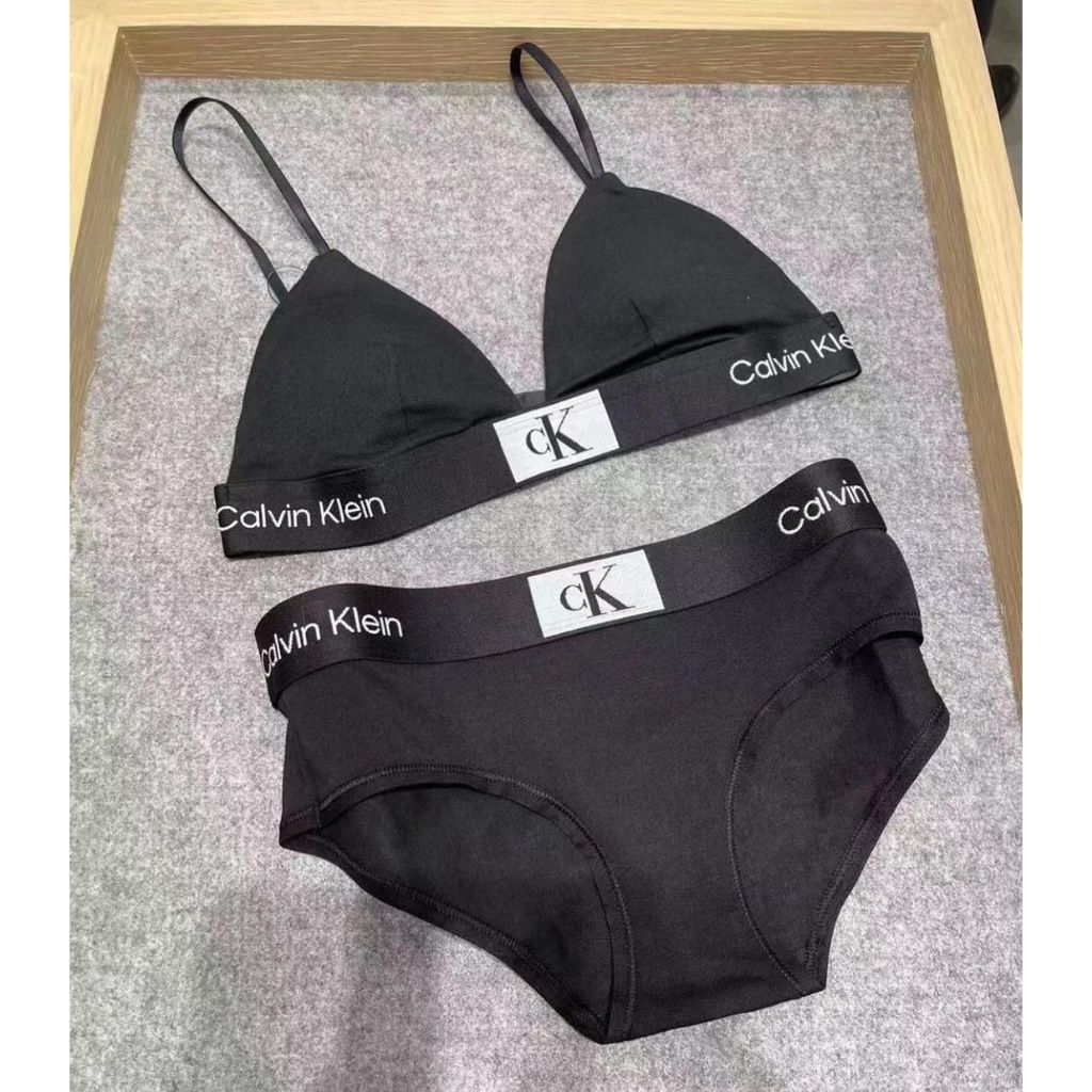 Set đồ lót Calvin Klein sexy kiểu dáng giọt lệ chất vải mềm siêu quyến rũ CK15