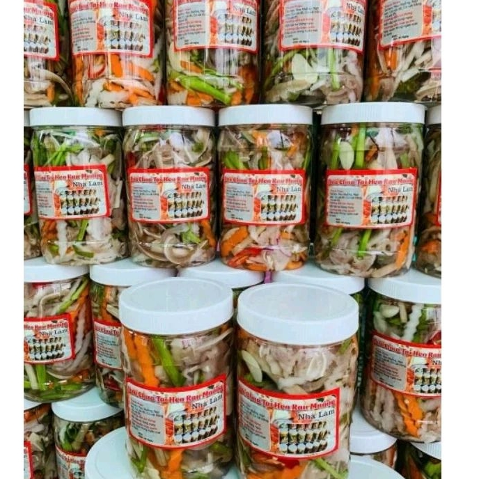 89k hủ gần 1kg Tai Heo Ngâm Chua Ngọt mix rau củ nhà Làm(Chỉ giao TP HCM)
