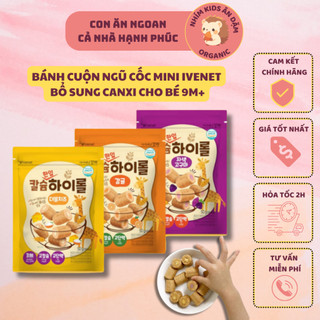 Bánh cuộn mini hữu cơ ivenet hàn quốc 9m+