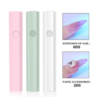 Đèn hơ móng mini 1 ngón tích điện, Máy hơ gel nail 1 bóng