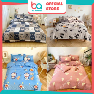 Bộ drapthun hàn quốc cầu vồng mới 4 món đủ size m6x2m, m8x2m - ga, vỏ gối, vỏ ôm
