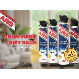 Bình xịt muỗi & côn trùng bay ARS Blue Plus không mùi 600ml
