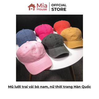 Mũ lưỡi trai nam vải bò nam, nữ thời trang Hàn Quốc, nhiều màu sắc, phong cách thể thao đơn giản, cá tính