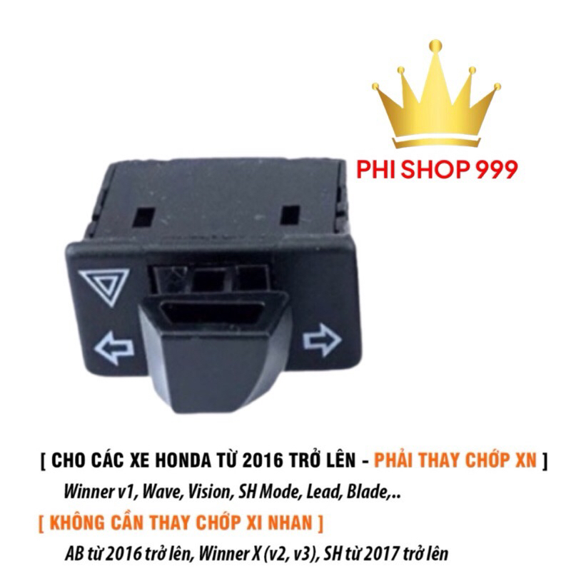 Công tắc hazard nháy 4 bóng xin nhan cho dòng xe honda