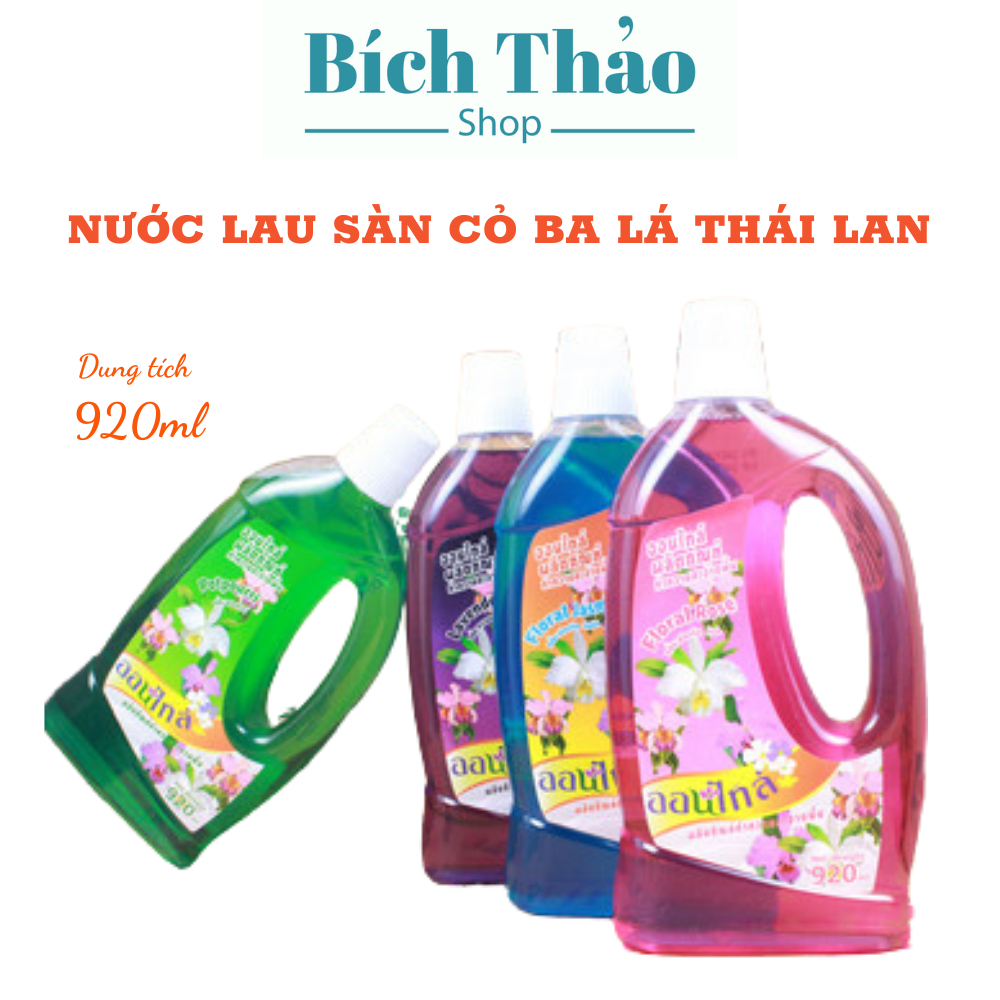 Nước Lau Sàn Thái Lan - Cỏ Ba Lá Dung Tích 920ml