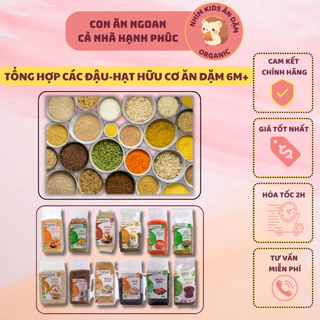 [Date T2-T12/2025] Gói Zip 100g Hạt/Đậu Hữu Cơ Markal Nấu Cháo Ăn Dặm - Nấu Sữa Hạt Cho Bé Từ 6M+