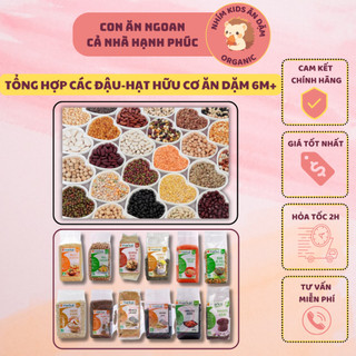 [Date 2025] Gói Zip 100g Đậu/Hạt Hữu Cơ MarKal-Sottollestelle-CLaVie Làm Sữa Hạt Cho Bé 7M+