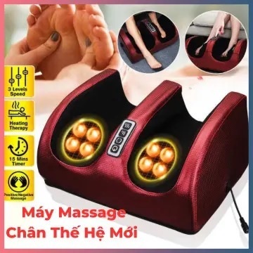 Máy massage chân bấm huyệt, mát xa chân hồng ngoại với 20 bi công nghệ mát xa 6D