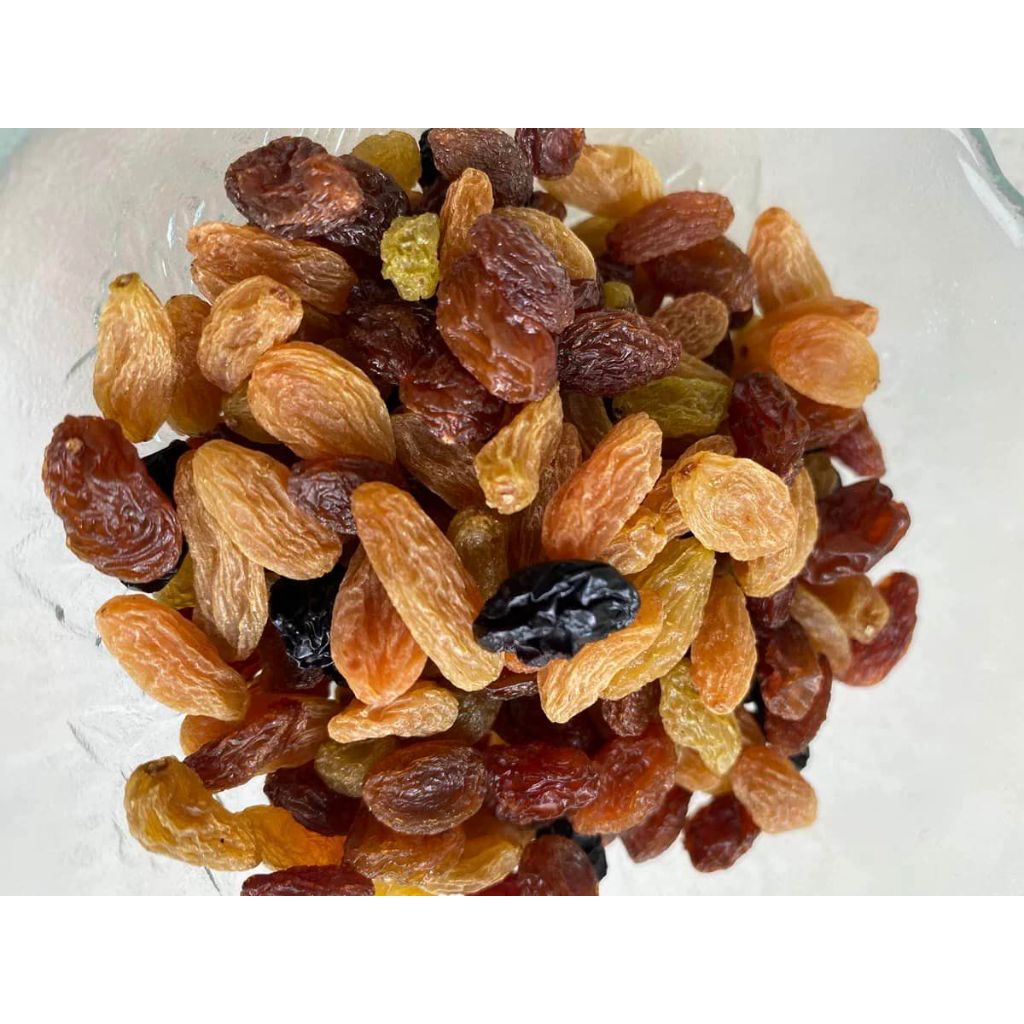 Gói 500g nho khô hãng Ba con sóc ăn trực tiếp