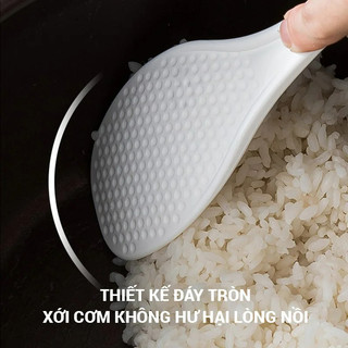 Muôi xới cơm kèm giá đựng Nhật Bản