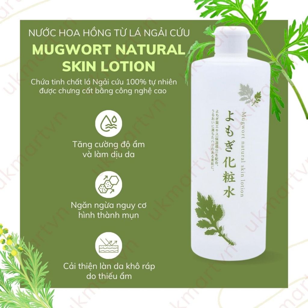 Nước Hoa Hồng Chiết Xuất Ngải Cứu Chinoshio Dokudami Natural Skin Lotion 250ml