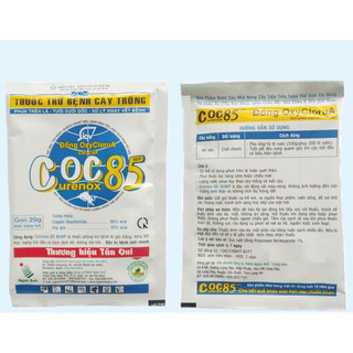 Trừ nấm bệnh vi khuẩn cho cây trồng hiệu COC85 gói 20g