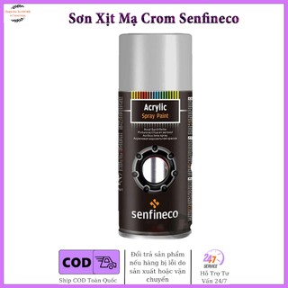 Sơn Xịt Mạ Crom Có Hiệu Ứng Tráng Gương Soi Senfineco Acrylic Spray Paint 4501 - 450ml